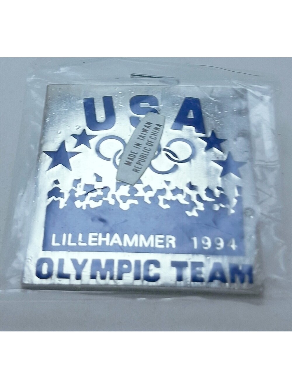 USA Olympic Team LILLEHAMMER 1994 1.5"x1.5" Lapel Pin NIP NEW